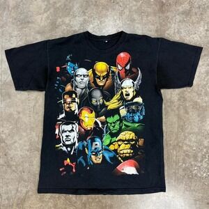 Y2K Marvel Mad Engine Superhero AOP Size L